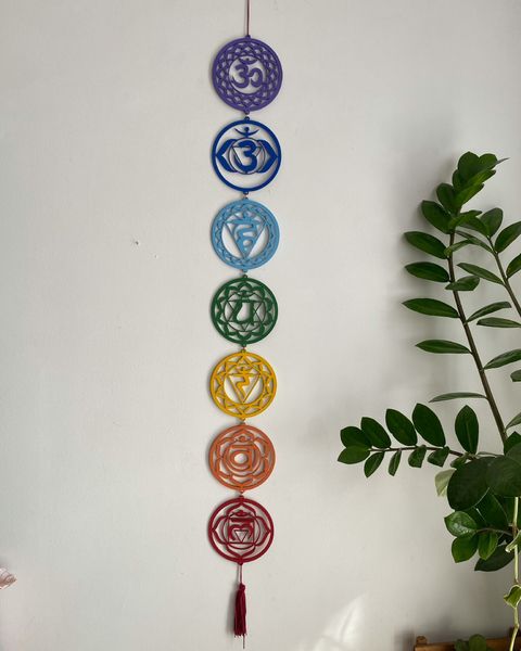 Móbile Chakras colorido